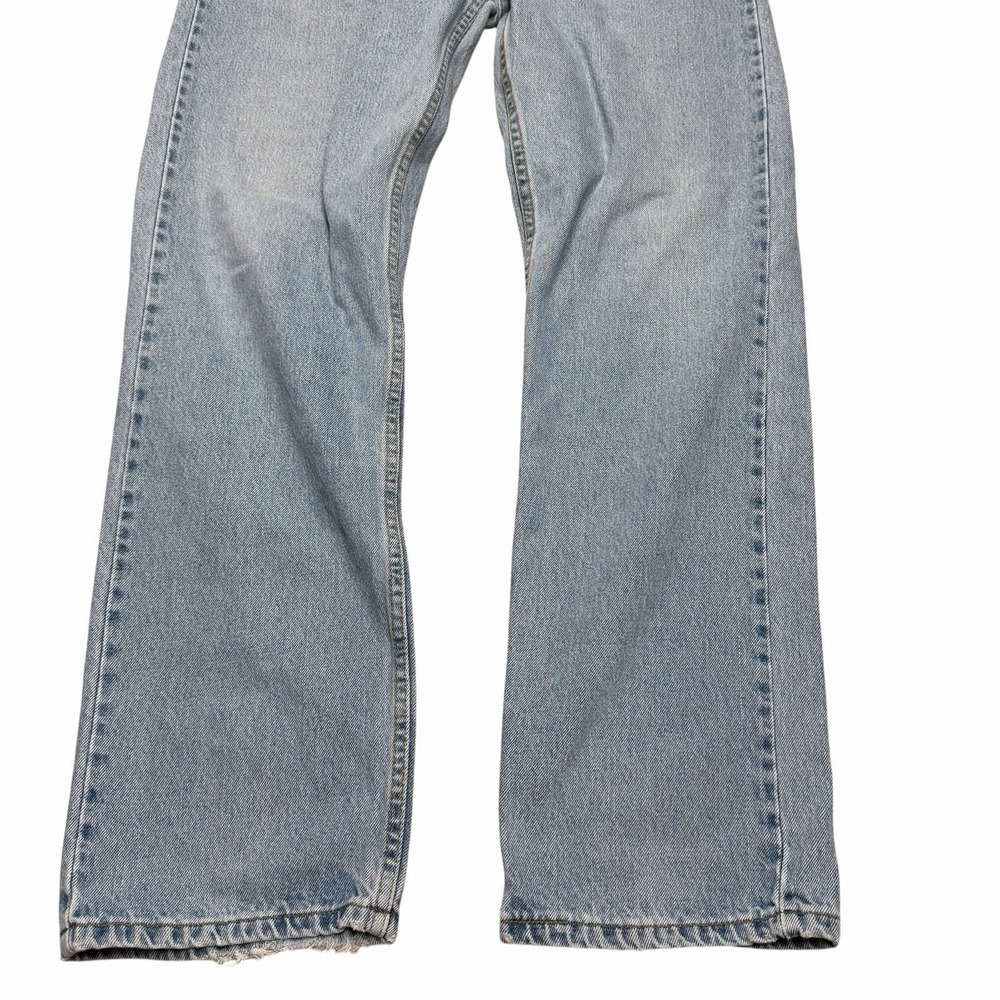 Levi's 505 Men's Jeans Made In Canada Batwings 36x32 Light Wash Straight Leg - Picture 7 of 16